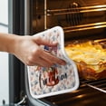 thumbnail image 3 of 4th of July Blue Red Pot Holders for Kitchen Heatproof Potholder, 2 Pack Star Watercolor Floral American Flag Hot Pads Multipurpose Oven Pads Cloth Potholders Trivet for Cooking and Baking, 3 of 8