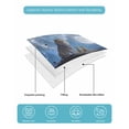 thumbnail image 5 of Quilts Full Size Bedding Set, Aesthetic Lions Lightweight Quilted Comforter, Black Mountains Moon Night Blue Ombre Soft Reversible Bedspread Coverlet with Pillow Covers for All Season, 78" x 90", 5 of 7