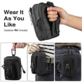 thumbnail image 2 of Fundas tácticas universales para teléfonos móviles, tipo Molle, para cinturón, bolso, cartera, estuche para teléfono con cremallera., 2 of 5