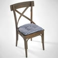 thumbnail image 5 of Klear Vu Gripper 16" x 15" Gingham Tufted Chair Cushion - Set of 2, 5 of 5