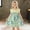 Green, variant on LJEFF Girls Floral Dresses with Pockets, Cute Short Sleeve Ruffle Casual Kids Summer Midi Princess Dresses Purple Size 5 T