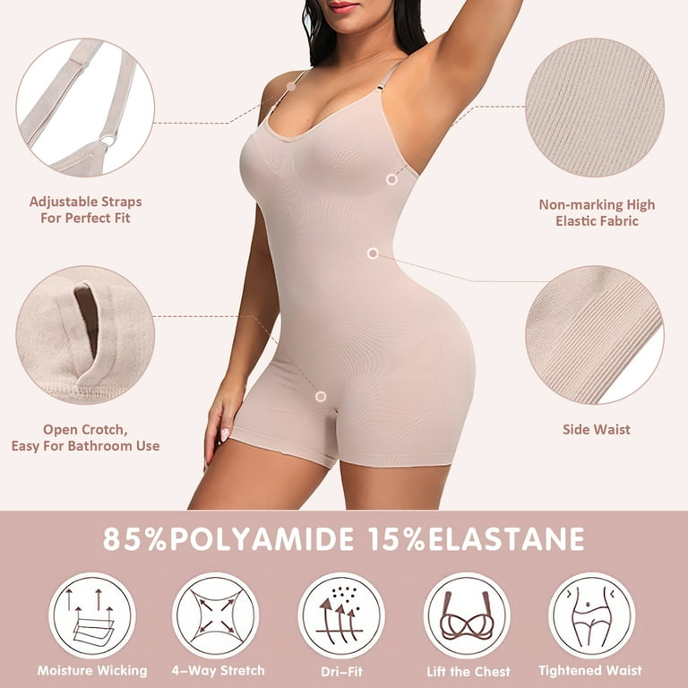 Cutestreet Womens Slimming Shapewear Tummy Control Full Bust Body Shaper  Tummy Control Shapewear Elasticity Slimmer 