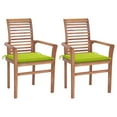 thumbnail image 5 of vidaXL Patio Dining Chairs Outdoor Folding Chair with Cushions Solid Wood Teak, 5 of 23