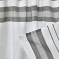 thumbnail image 4 of SKL Home Slate Stripe Tier Curtain Pair, White, 56x24, 4 of 5
