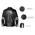thumbnail image 2 of NomiLeather lambskin leather jacket men – black leather jacket and leather jackets for men (White - X-Large), 2 of 8