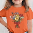 thumbnail image 2 of Zpanxa T-Shirts d'Été pour Filles Imprimé de la Fête de l'Indépendance Col Rond Manches Courtes Haut Polyester Spandex 10-11 Ans, 2 of 6