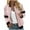 Pink, variant on Scyoekwg Fall Jackets for Women 2025 Color Block Splicing Long Sleeve Trendy Lightweight Casual Stand Collar Zipper Jacket Fall Coats Loose Outerwear(Army Green,L)