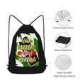 thumbnail image 5 of XMXT Waterproof Gym Bag, Eat Sleep Game Repeat Retro Print Drawstring Backpack for Men, s Black, 5 of 8
