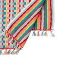 thumbnail image 2 of The Pioneer Woman Dotted Stripe 2-Pack Cotton Bath Towel Set, Coral, 2 of 5