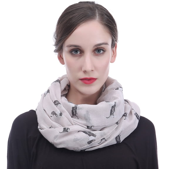 Basset Hound Dog Print Infinity Scarf
