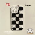 thumbnail image 4 of Pareja Modelos Funda Samsung A32 A13 A53 A03 A20 A30 A33 A22 A12 A52 A03S A31 A11 A51 A10S A21S M11 M12 A52S A20S Tablero De Ajedrez Corazones Cubierta, 4 of 4
