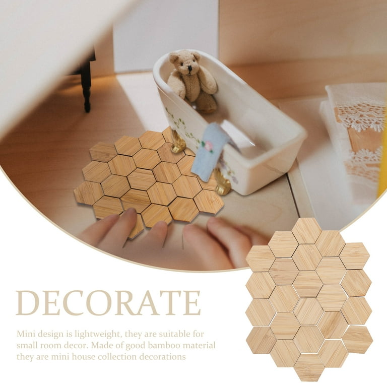 48 Pcs Wallpaper Furniture Miniature Construction Buildings