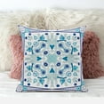 thumbnail image 2 of Paisley Leaf Geo Throw Pillow with Removable Cover in Light Blue White 20x20, 2 of 5