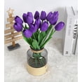 thumbnail image 4 of Pink Tulips Artificial Flowers 10pcs Real Touch Tulips Flowers Fake Pink Tulips Faux Flowers for Home Decoration Wedding Bouquet Party Baby Shower Centerpieces Bridal Bouquet Decor (Pink), 4 of 5