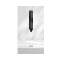 One Piece Basalt Black Milk Frother Handheld, Battery Powered Drink Mixer for Matcha Coffee, Electric Portable Whisk Drink Mixer Mini Frothing Machine for