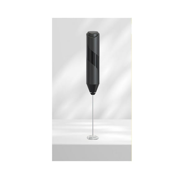 One Piece Basalt Black Milk Frother Handheld, Battery Powered Drink Mixer for Matcha Coffee, Electric Portable Whisk Drink Mixer Mini Frothing Machine for