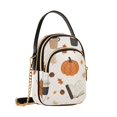 thumbnail image 7 of FORMRS Crossbody Bag for Women Quilted Travel Shoulder Cell Phone Purse with Chain Strap Handbag, Hand Drawn Pumpkin, 7 of 7