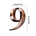 thumbnail image 2 of YOHAVEN Black Modern House Numbers 0-9 Self-Adhesive Metal Numerals, Mailbox Street Address Door Wall Sign for Outdoor Indoor Home Apartment Office Decoration, 2 of 2