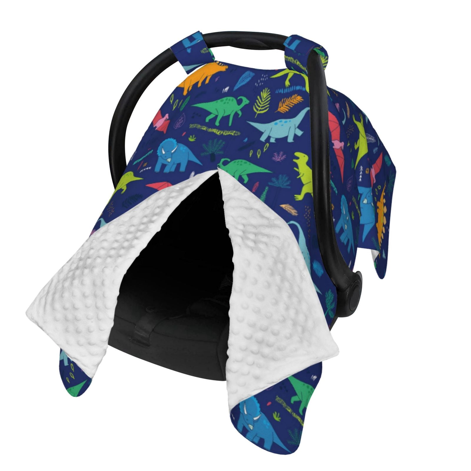 Naloa Dinosaurs Adventure Baby Car Seat Cover, Breathable Baby Carrier Cover, Multiuse Baby Carrier Cover & Nursing Breastfeeding Cover