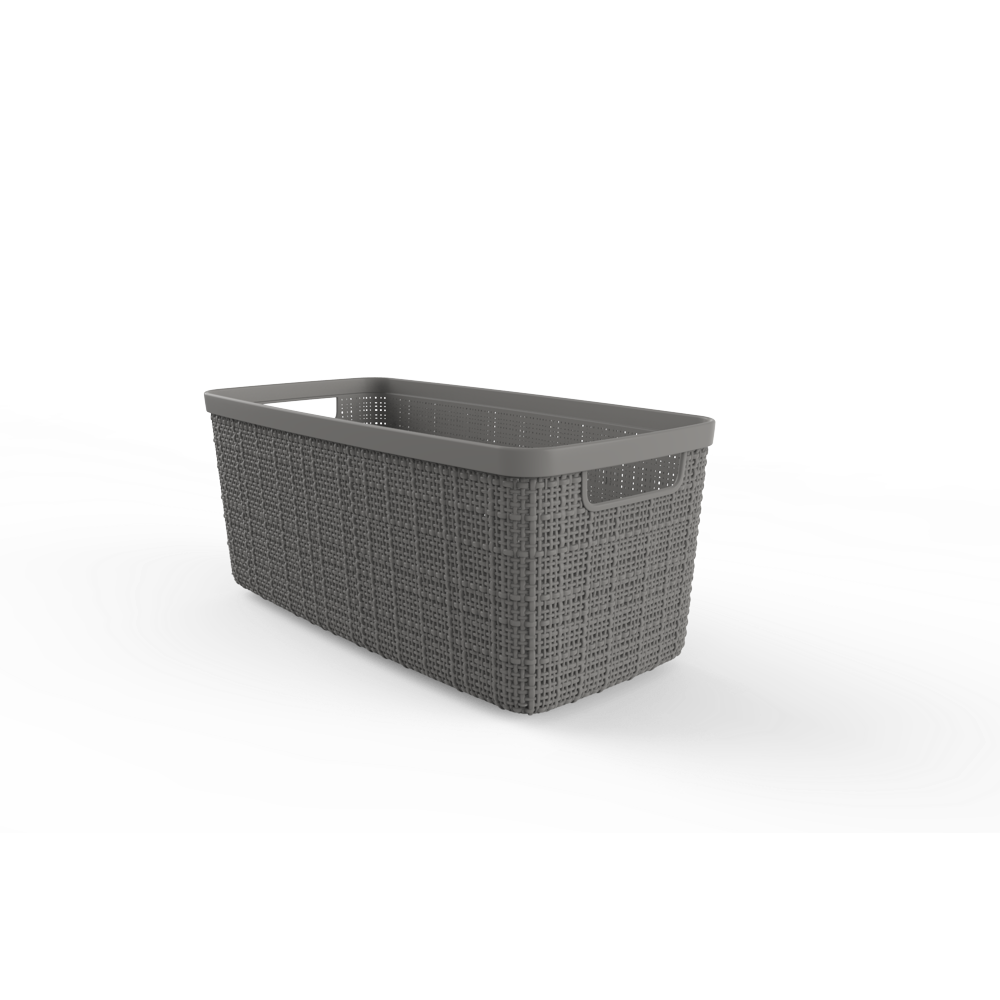 Curver Jute Small Long Grey Half Bin