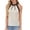 Beige, variant on Women Halter Tops Casual Temperament V Neck Sequin Sleeveless Patchwork Slim Fitted Camisole Summer Elegant Business Lightweight Hanging Neck Tops Summer Spring