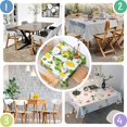 thumbnail image 4 of Yellow Lemon Fruit Limes White Pattern Square Tablecloth,Waterproof Square Table Cover,Wipeable Spillproof Washable Table Cover for Home Kitchen Party Decor 60"x60"(152x152cm), 4 of 6