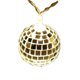 thumbnail image 4 of Cadena de luces LED con forma de bola de espejo de 4 cm de diámetro, luces decorativas para salón de baile, luces para festivales, luces colgantes decorativas de estilo nórdico, 4 of 5