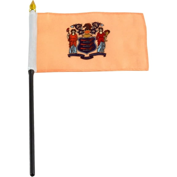Online Stores, Inc. New Jersey Flag 4x6 Inch