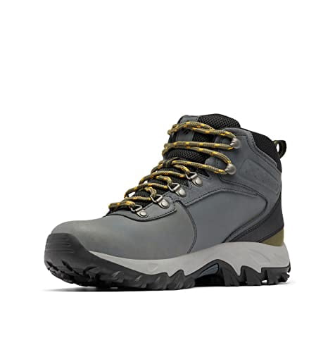 Columbia Men's Newton Ridge Plus II Waterproof Hiking Boot Shoe, Graphite/Black, 16