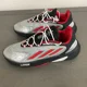 thumbnail image 2 of Ad-id-as Ozelia Sneaker Men's Silver & Scarlet Lace Up Shoes GX3667 Size 9.5, 2 of 6