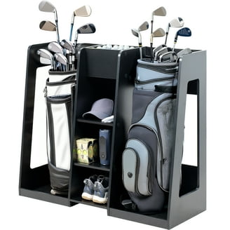 JEF World of Golf Metal Bag Organizer, Club Holder, Storage Trays
