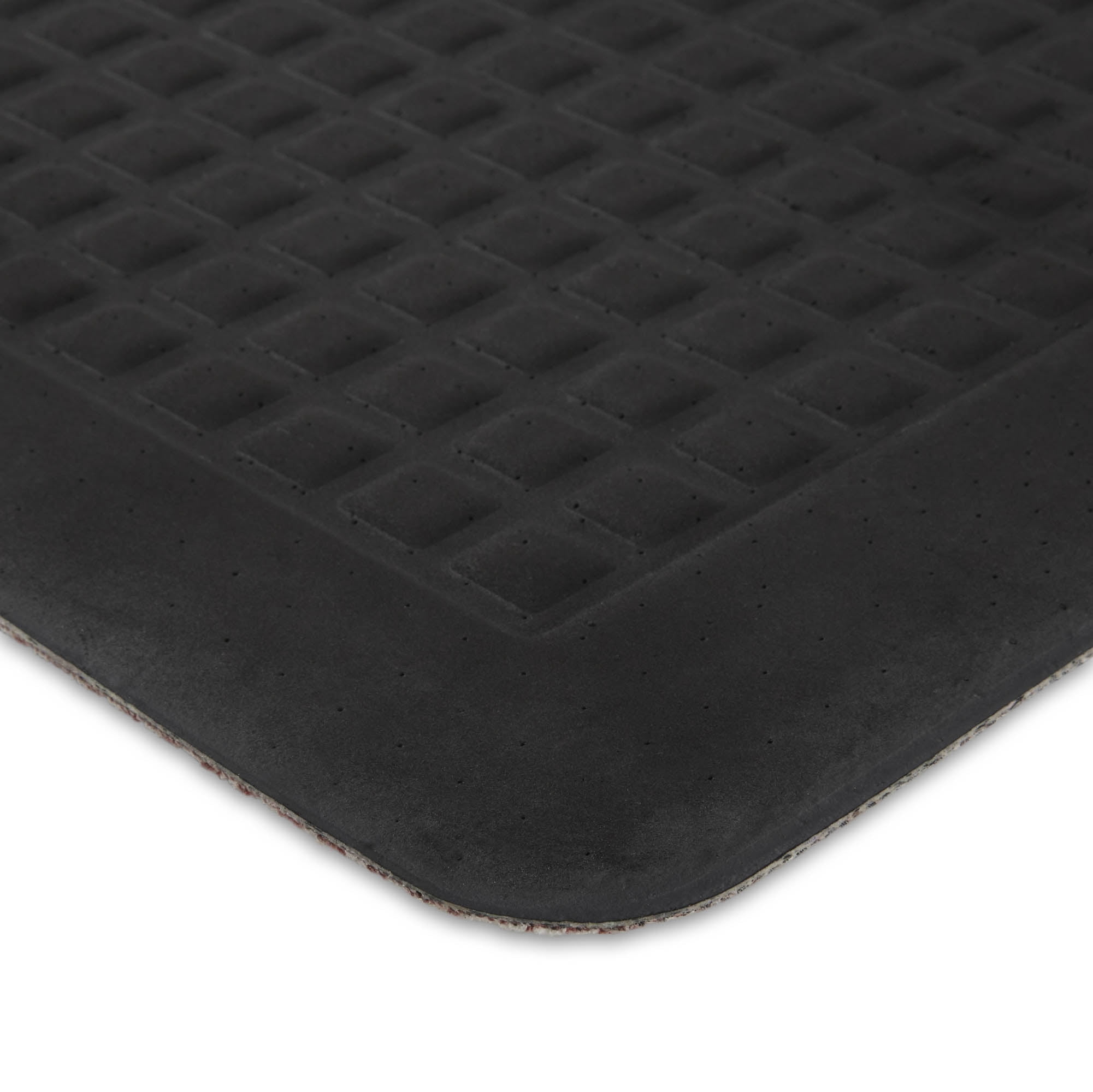 Martha Stewart Mira Modern Heathered Solid Anti-Fatigue Air-Infused Kitchen Mat, Spice Red, 19.6"x32"