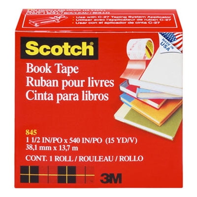 3 Core Clear 8/Pack 1 1/2 x 15yds Book Repair Tape Multi-Pack