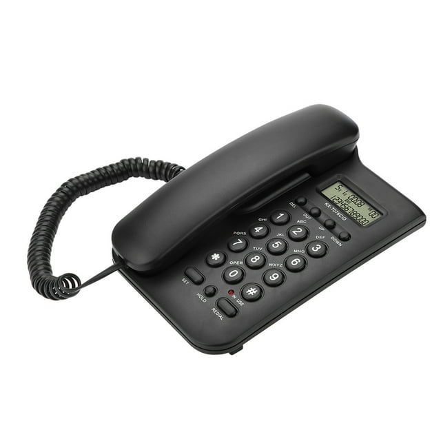 Teléfono residencial, Teléfono fijo de escritorio con cable para hotel residencial Teléfono residencial optimizado para la excelencia