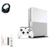 Microsoft Xbox One S 500GB, 4K Ultra HD White with BOLT AXTION Cleaning Kit Headset Bundle Like New