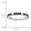 thumbnail image 4 of 925 Sterling Silver Stackable Expressions Polished Black Diamond Ring Size: 5; for Adults and Teens; for Women and Men, 4 of 4