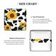 thumbnail image 5 of Balery Cute Cow Print Sunflower A Porta Pañuelos de Cuero con Estampado – Funda Moderna Cuadrada para Caja de Pañuelos, Dispensador 5x5x5'', 5 of 7