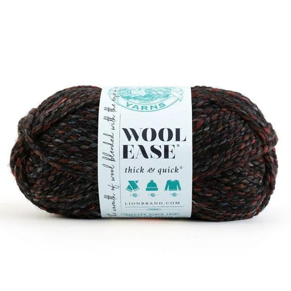 Lion Brand Wool-Ease Thick & Quick Yarn, Prints, Stripes & Metallics, 15 Pack