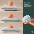 thumbnail image 4 of 4 Pack Almohadas Dreamlab Cloud Pillow, Funda Bambú, Altura Ajustable, Memory Foam y Microfibras, Hipoalergénica, Certificaciones, 4 Pzs Estándar (45cm x 64cm), 4 of 9