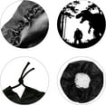 thumbnail image 3 of Dinosaur Spare Tire Cover Car Tire Covers Black Polyester Soft Weatherproof Universal Wild Man Wheel Tyre Protector with Contraction Strap for Trailer RV SUV Truck Camper Travel 29.5 Inch 1pc, 3 of 9