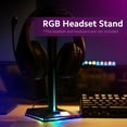 thumbnail image 3 of Mistaha Support de Casque Monté sur Tête RGB Support de Casque Détachable avec 9 Modes d'Éclairage RGB, 3 of 8