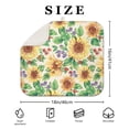 thumbnail image 4 of Sunflower Floral Dish Drying Mat for Kitchen Countertop, Microfiber Absorbent Drying Pad, Foldable Dish Rack Mat for Sink Area, 16x18 Inch, 4 of 7