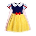 thumbnail image 2 of WIBACKER 1-6Y Girls Snow Princess Costumes Dresses with Cape Kids Fancy Dress Up for Halloween Party Cosplay Christmas - 1PCS, 2 of 10