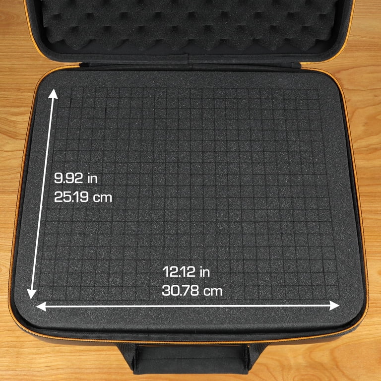 USA Gear HXP Hard Case For DJI Mini Drones (Mini 3 Pro, Mini 2, Mavic Mini) | Customizable Foam Interior