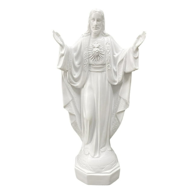 Jésus statue sculpture, figurine de Jésus en Résine de Collection, figure Religieuse Blanche