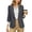 Dark Gray, variant on Women's Solid Casual Blazer Open Front 3/4 Sleeve Lightweight Work Office Blazer Jacket with Pockets Business Collared Mint Green, Gifts for Women
