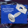 thumbnail image 4 of sweethay 5 unids/set la bandeja del motor Clips de fijación tornillos reemplazo de accesorios automáticos para P206 207 406 407 806 807 Vehículos, repuestos y accesorios Mis, 4 of 6