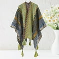 thumbnail image 6 of COMEET Pashmina Shawl, Elegant Open Front Warm Poncho Shawl Knit Wrap for Women Soft Warm Stylish Oversized Scarf Wrap Tassels, 6 of 15