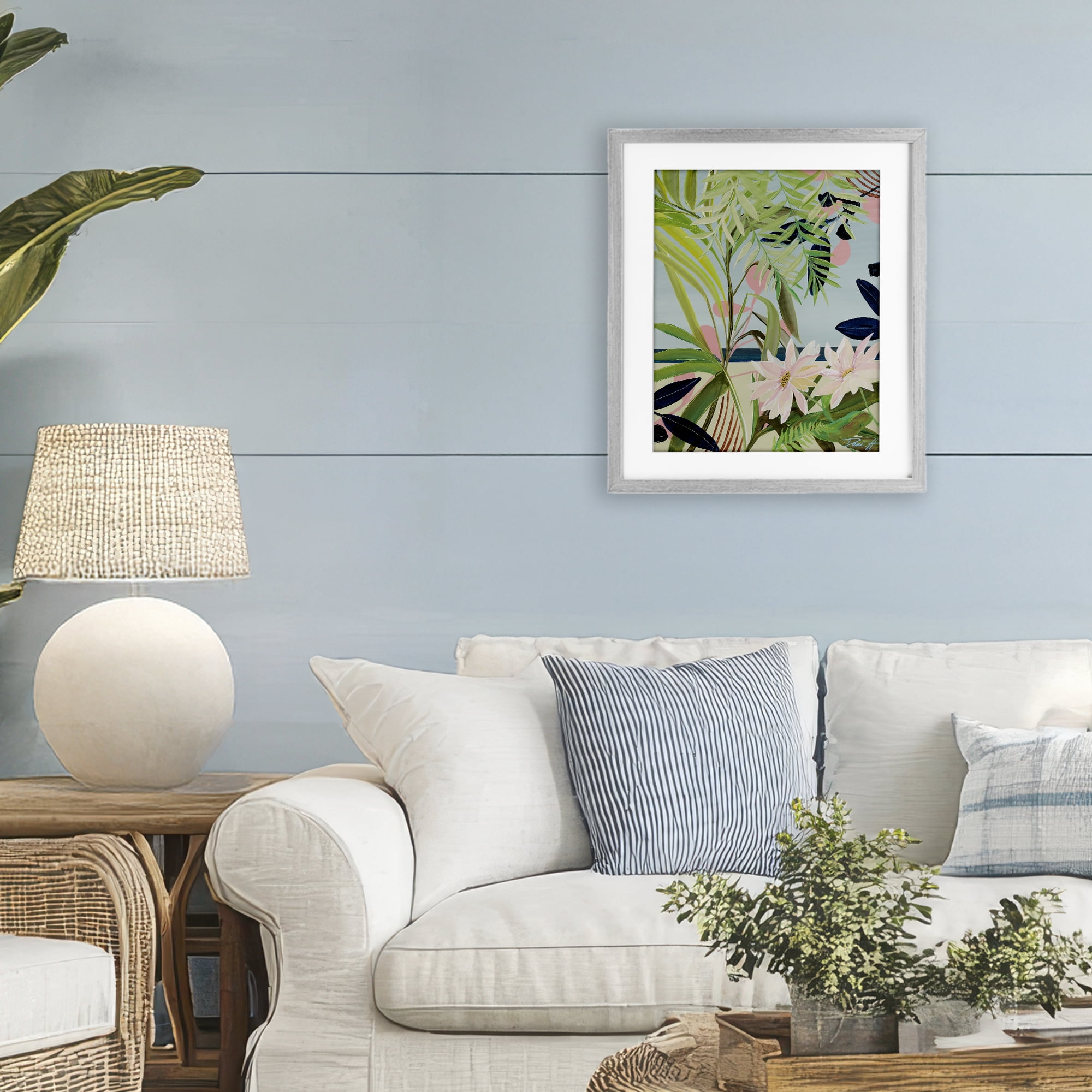 Stupell Industries Discovery of Lush Plants Gray Framed Print Under Glass, design by Dani Heyward