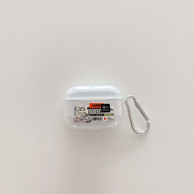 Clear Retro Label earphone case for airpods pro 3 wireless bluetooth charging box for airpod 2 1 code cases cover soft silicone